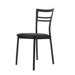 Go 1419 Chaise de cuisine rembourrée en synthétique et métal* Chaise De Cuisine