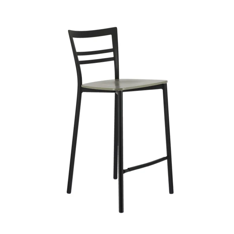Go Clip Connubia® Tabouret snack contemporain en métal et multiplis bois* Tabouret Snack (assise +/- 65 Cm)|Tabouret De Bar (assise +/- 80 Cm)
