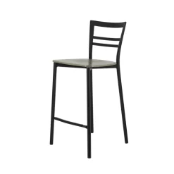 Go Clip Connubia® Tabouret snack contemporain en métal et multiplis bois* Tabouret Snack (assise +/- 65 Cm)|Tabouret De Bar (assise +/- 80 Cm)