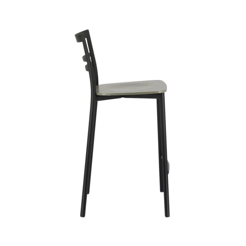 Go Clip Connubia® Tabouret snack contemporain en métal et multiplis bois* Tabouret Snack (assise +/- 65 Cm)|Tabouret De Bar (assise +/- 80 Cm)
