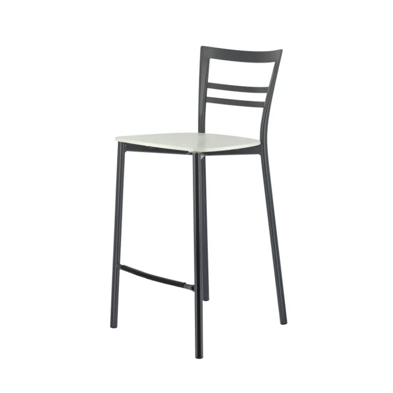 Go Clip Connubia® Tabouret snack contemporain en métal et multiplis bois* Tabouret Snack (assise +/- 65 Cm)|Tabouret De Bar (assise +/- 80 Cm)