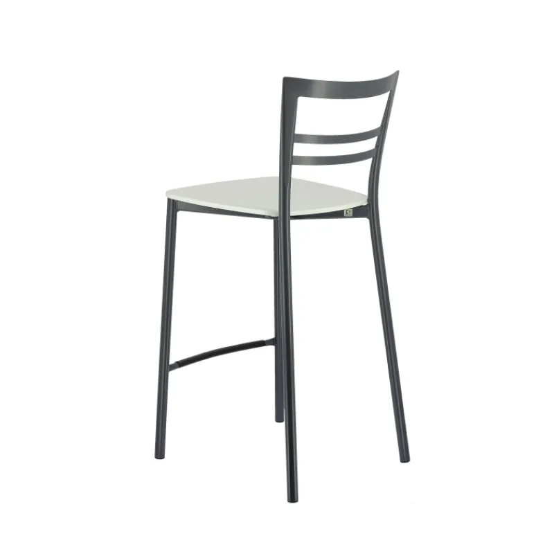 Go Clip Connubia® Tabouret snack contemporain en métal et multiplis bois* Tabouret Snack (assise +/- 65 Cm)|Tabouret De Bar (assise +/- 80 Cm)