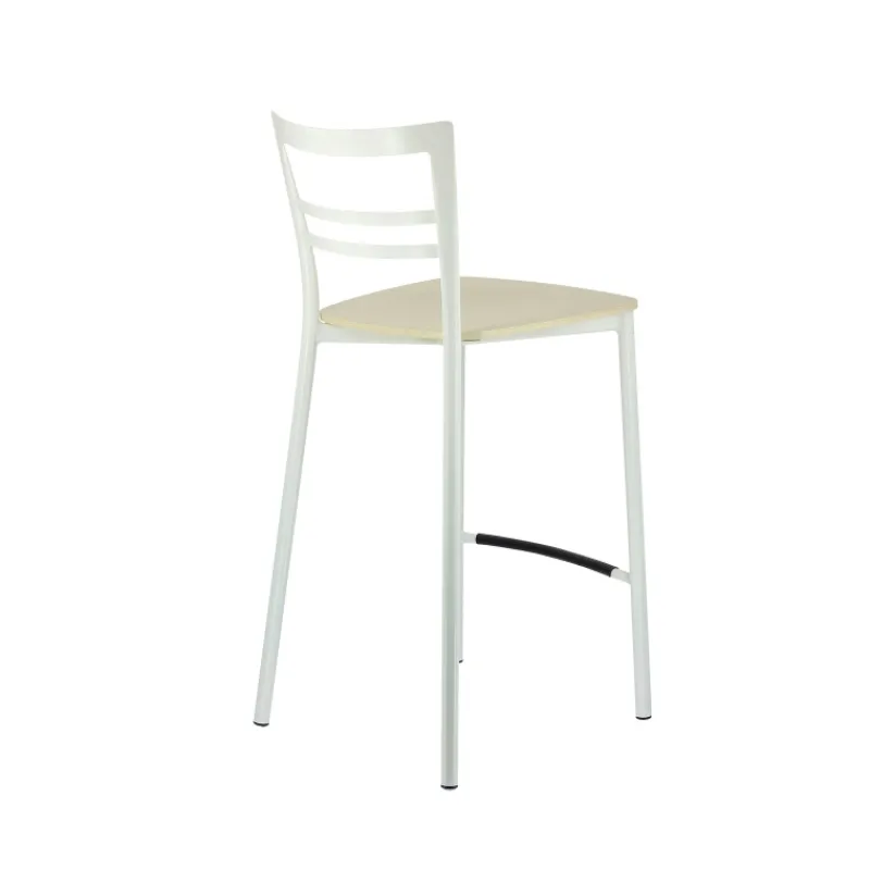 Go Clip Connubia® Tabouret snack contemporain en métal et multiplis bois* Tabouret Snack (assise +/- 65 Cm)|Tabouret De Bar (assise +/- 80 Cm)