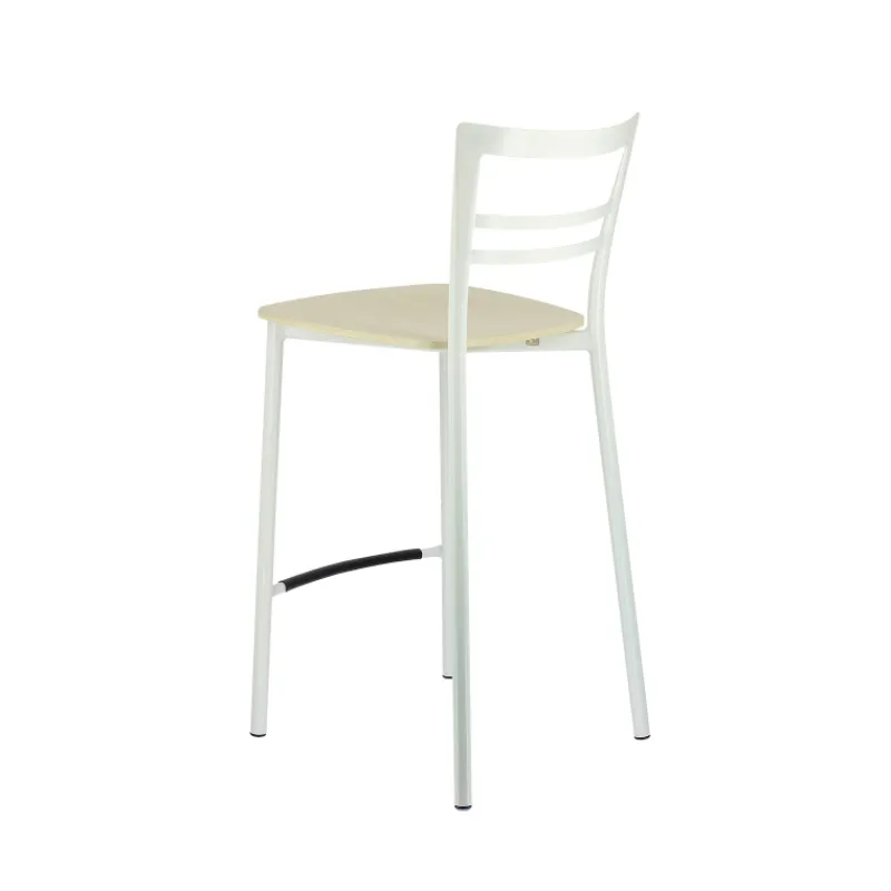 Go Clip Connubia® Tabouret snack contemporain en métal et multiplis bois* Tabouret Snack (assise +/- 65 Cm)|Tabouret De Bar (assise +/- 80 Cm)