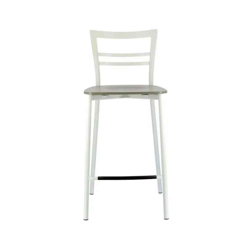 Go Clip Connubia® Tabouret snack contemporain en métal et multiplis bois* Tabouret Snack (assise +/- 65 Cm)|Tabouret De Bar (assise +/- 80 Cm)