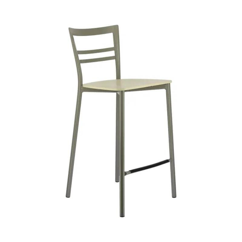 Go Clip Connubia® Tabouret snack contemporain en métal et multiplis bois* Tabouret Snack (assise +/- 65 Cm)|Tabouret De Bar (assise +/- 80 Cm)