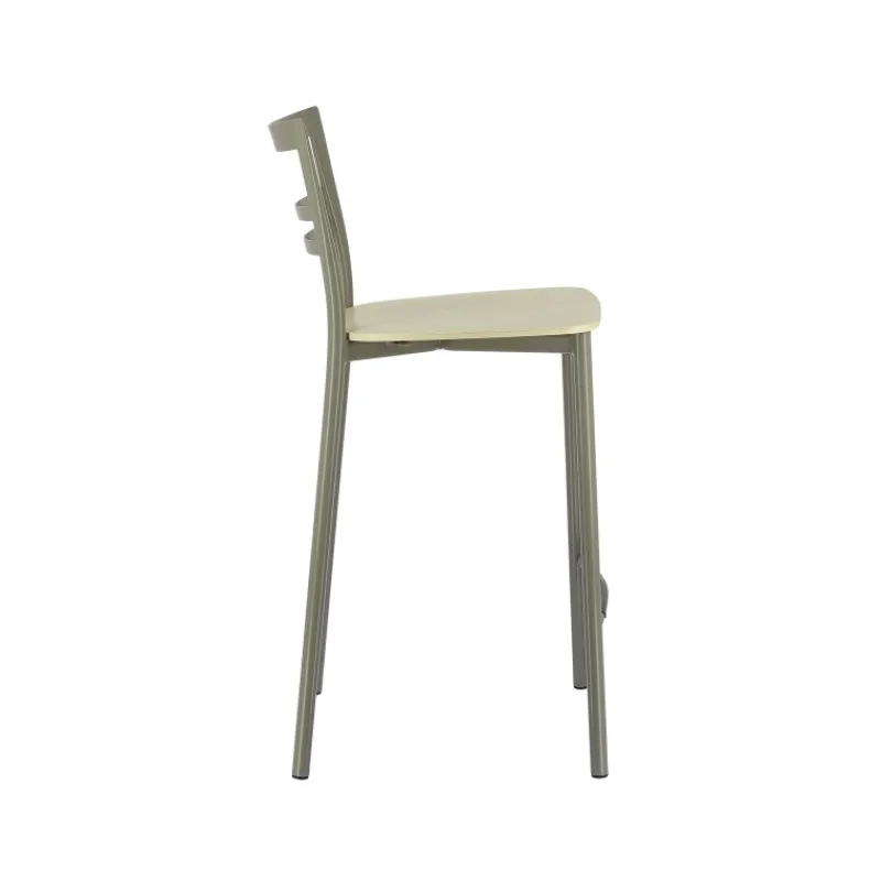 Go Clip Connubia® Tabouret snack contemporain en métal et multiplis bois* Tabouret Snack (assise +/- 65 Cm)|Tabouret De Bar (assise +/- 80 Cm)