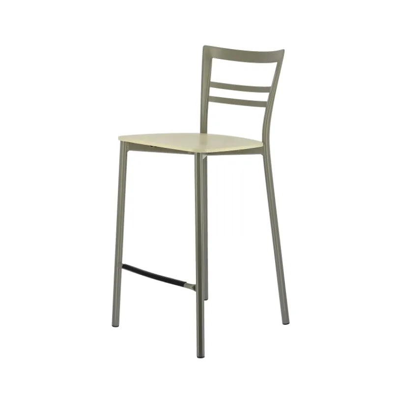 Go Clip Connubia® Tabouret snack contemporain en métal et multiplis bois* Tabouret Snack (assise +/- 65 Cm)|Tabouret De Bar (assise +/- 80 Cm)