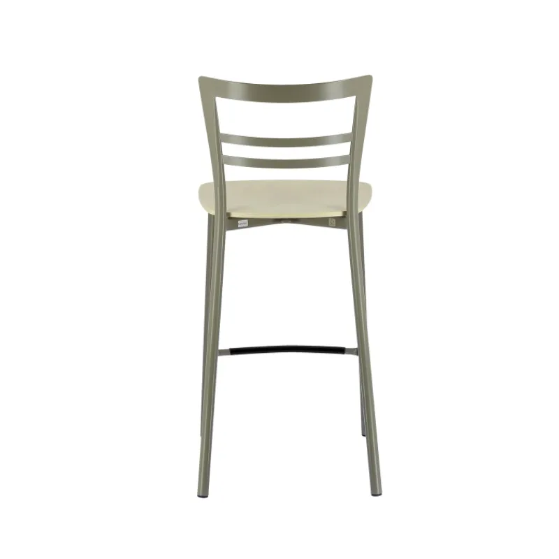 Go Clip Connubia® Tabouret snack contemporain en métal et multiplis bois* Tabouret Snack (assise +/- 65 Cm)|Tabouret De Bar (assise +/- 80 Cm)