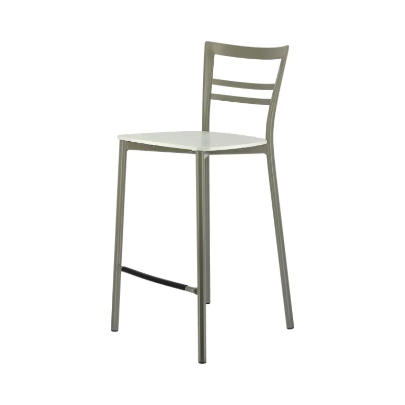 Go Clip Connubia® Tabouret snack contemporain en métal et multiplis bois* Tabouret Snack (assise +/- 65 Cm)|Tabouret De Bar (assise +/- 80 Cm)