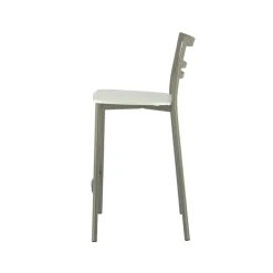 Go Clip Connubia® Tabouret snack contemporain en métal et multiplis bois* Tabouret Snack (assise +/- 65 Cm)|Tabouret De Bar (assise +/- 80 Cm)