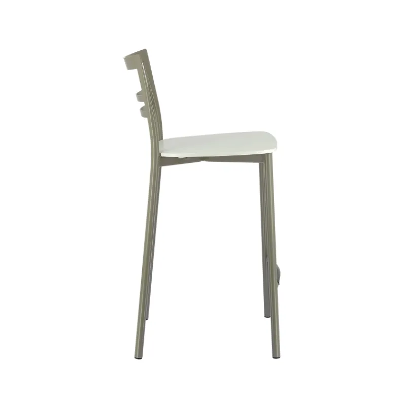 Go Clip Connubia® Tabouret snack contemporain en métal et multiplis bois* Tabouret Snack (assise +/- 65 Cm)|Tabouret De Bar (assise +/- 80 Cm)