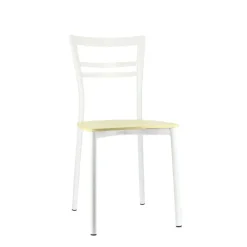 Go Connubia® Chaise contemporaine en métal et assise multiplis bois* Chaise De Cuisine|Chaise De Salle à Manger