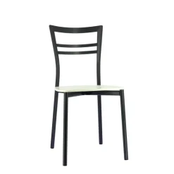 Go Connubia® Chaise contemporaine en métal et assise multiplis bois* Chaise De Cuisine|Chaise De Salle à Manger