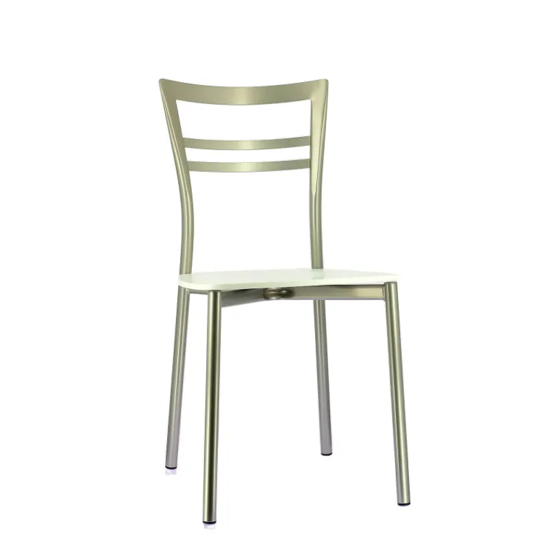 Go Connubia® Chaise contemporaine en métal et assise multiplis bois* Chaise De Cuisine|Chaise De Salle à Manger