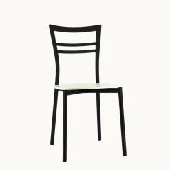 Go Connubia® Chaise contemporaine en métal et assise multiplis bois* Chaise De Cuisine|Chaise De Salle à Manger