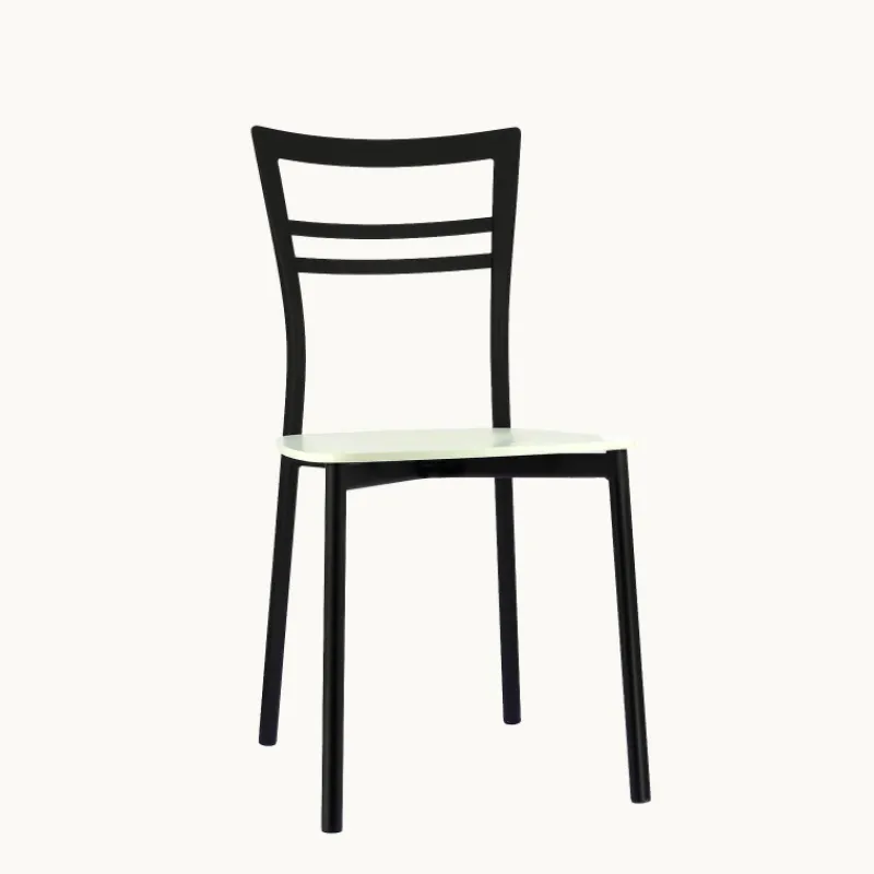 Go Connubia® Chaise contemporaine en métal et assise multiplis bois* Chaise De Cuisine|Chaise De Salle à Manger