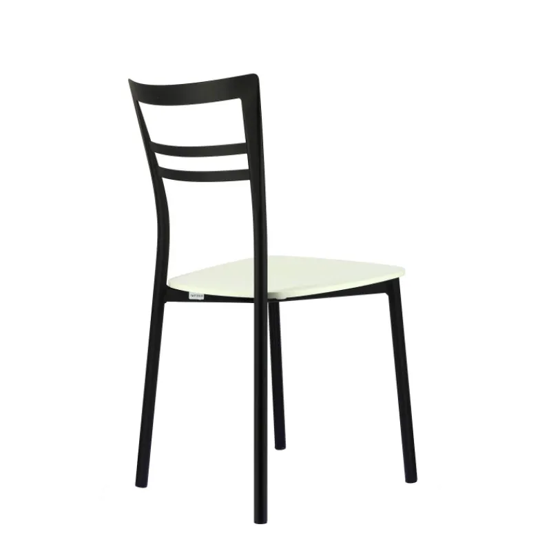 Go Connubia® Chaise contemporaine en métal et assise multiplis bois* Chaise De Cuisine|Chaise De Salle à Manger