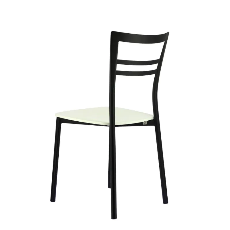 Go Connubia® Chaise contemporaine en métal et assise multiplis bois* Chaise De Cuisine|Chaise De Salle à Manger
