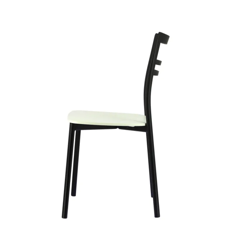 Go Connubia® Chaise contemporaine en métal et assise multiplis bois* Chaise De Cuisine|Chaise De Salle à Manger