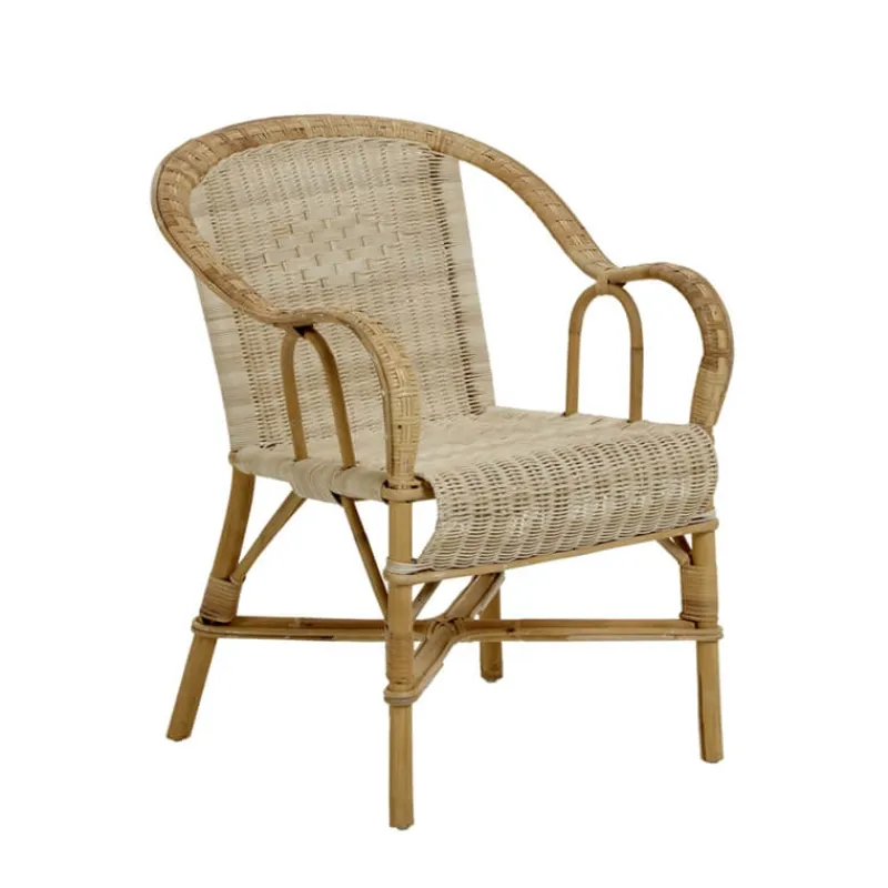 Kok Grand père MarcelFauteuil en rotin vintage* Chaise De Cuisine|Fauteuil De Salon