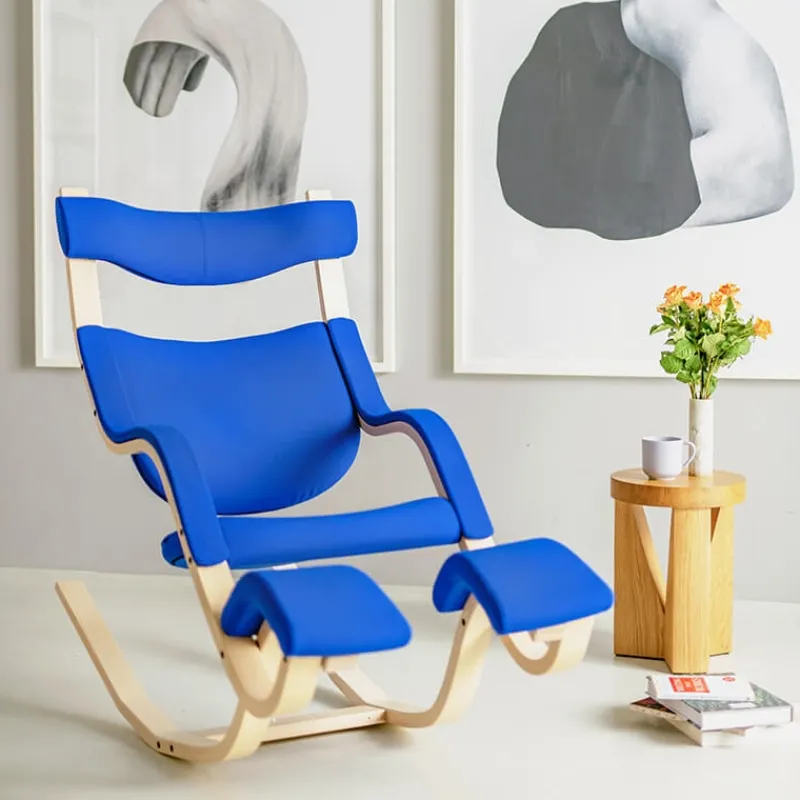 Varier Gravity ® Fauteuil de relaxation en tissu et bois* Chaise De Bureau|Fauteuil De Bureau