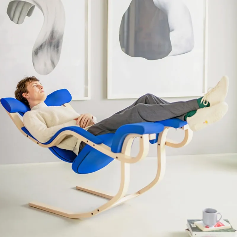 Varier Gravity ® Fauteuil de relaxation en tissu et bois* Chaise De Bureau|Fauteuil De Bureau