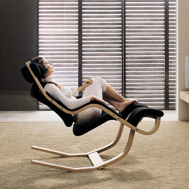 Varier Gravity ® Fauteuil de relaxation en tissu et bois* Chaise De Bureau|Fauteuil De Bureau
