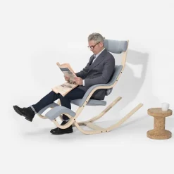 Varier Gravity ® Fauteuil de relaxation en tissu et bois* Chaise De Bureau|Fauteuil De Bureau
