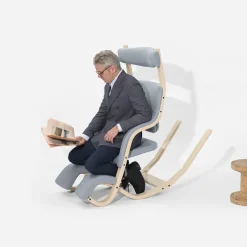 Varier Gravity ® Fauteuil de relaxation en tissu et bois* Chaise De Bureau|Fauteuil De Bureau