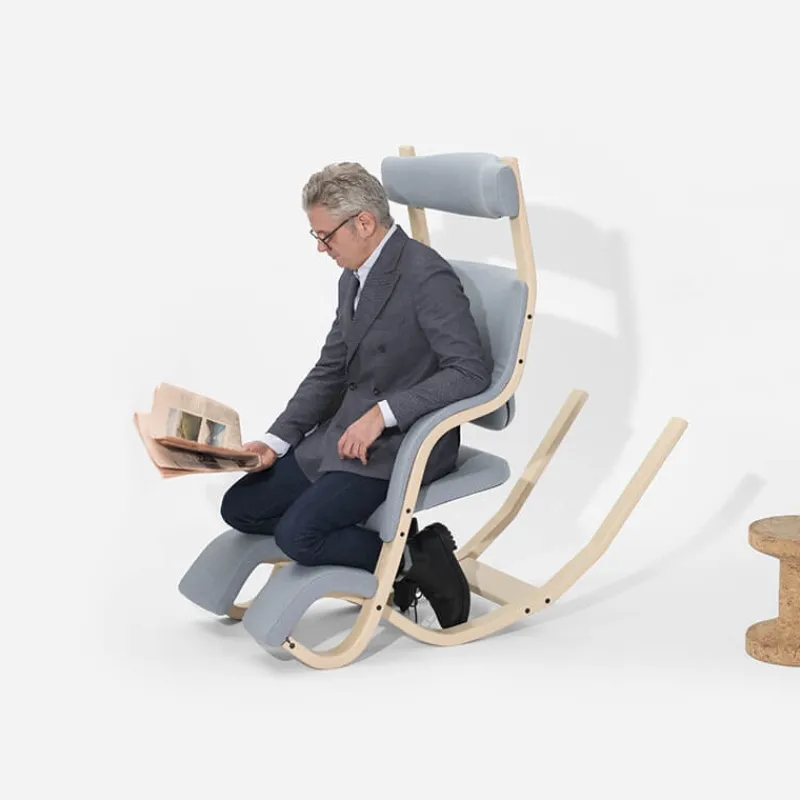 Varier Gravity ® Fauteuil de relaxation en tissu et bois* Chaise De Bureau|Fauteuil De Bureau