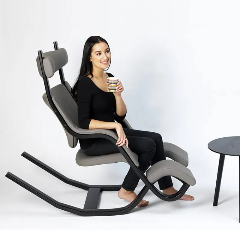Varier Gravity ® Fauteuil de relaxation en tissu et bois* Chaise De Bureau|Fauteuil De Bureau