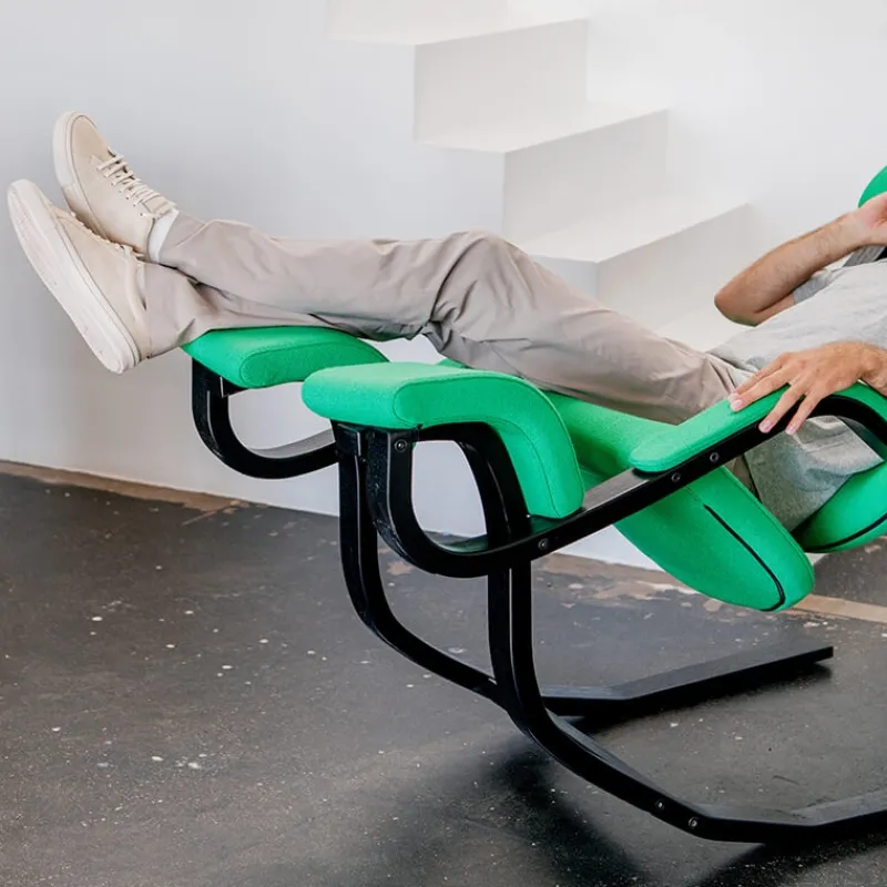 Varier Gravity ® Fauteuil de relaxation en tissu et bois* Chaise De Bureau|Fauteuil De Bureau