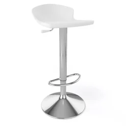 Guliver Tabouret italien réglable en hauteur et pivotant en technopolymère et métal chromé* Tabouret Snack (assise +/- 65 Cm)|Tabouret De Bar (assise +/- 80 Cm)