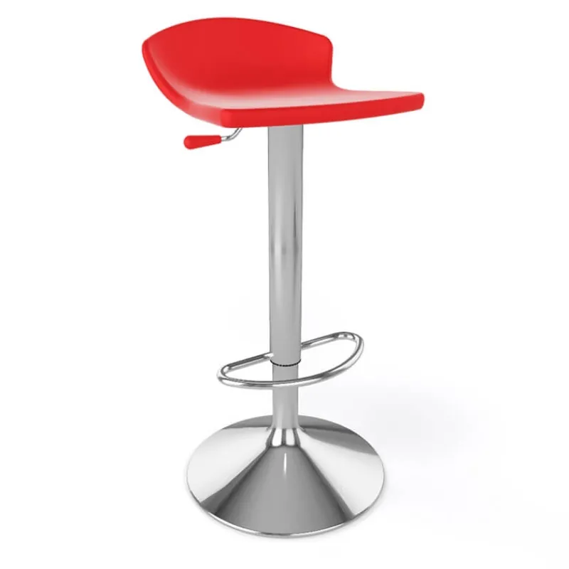 Guliver Tabouret italien réglable en hauteur et pivotant en technopolymère et métal chromé* Tabouret Snack (assise +/- 65 Cm)|Tabouret De Bar (assise +/- 80 Cm)