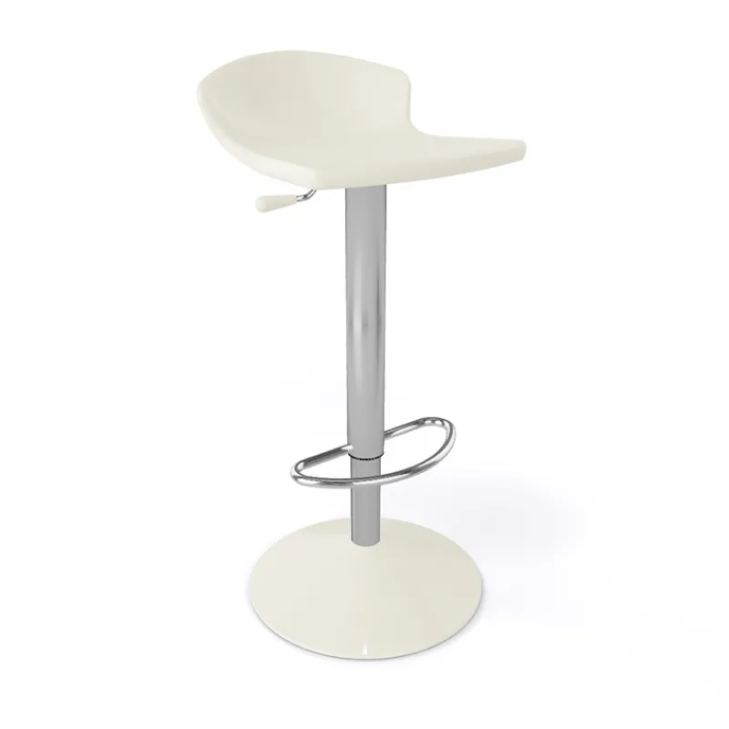 Guliver Tabouret italien réglable en hauteur et pivotant en technopolymère et métal chromé* Tabouret Snack (assise +/- 65 Cm)|Tabouret De Bar (assise +/- 80 Cm)