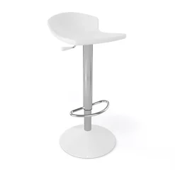 Guliver Tabouret italien réglable en hauteur et pivotant en technopolymère et métal chromé* Tabouret Snack (assise +/- 65 Cm)|Tabouret De Bar (assise +/- 80 Cm)