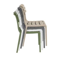 Helen Chaise moderne empilable en polypropylène* Chaise De Cuisine|Chaise De Salle à Manger