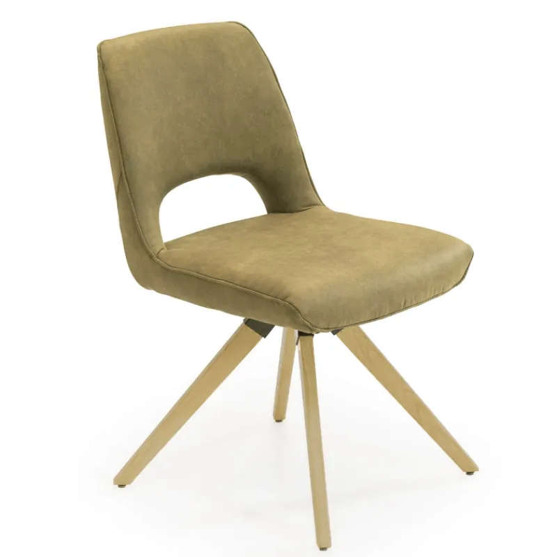 Hortense Chaise cocooning en tissu avec pieds en bois massif* Chaise De Salle à Manger|Chaise Salon