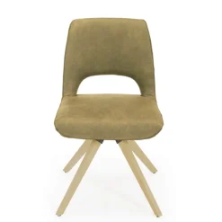 Hortense Chaise cocooning en tissu avec pieds en bois massif* Chaise De Salle à Manger|Chaise Salon