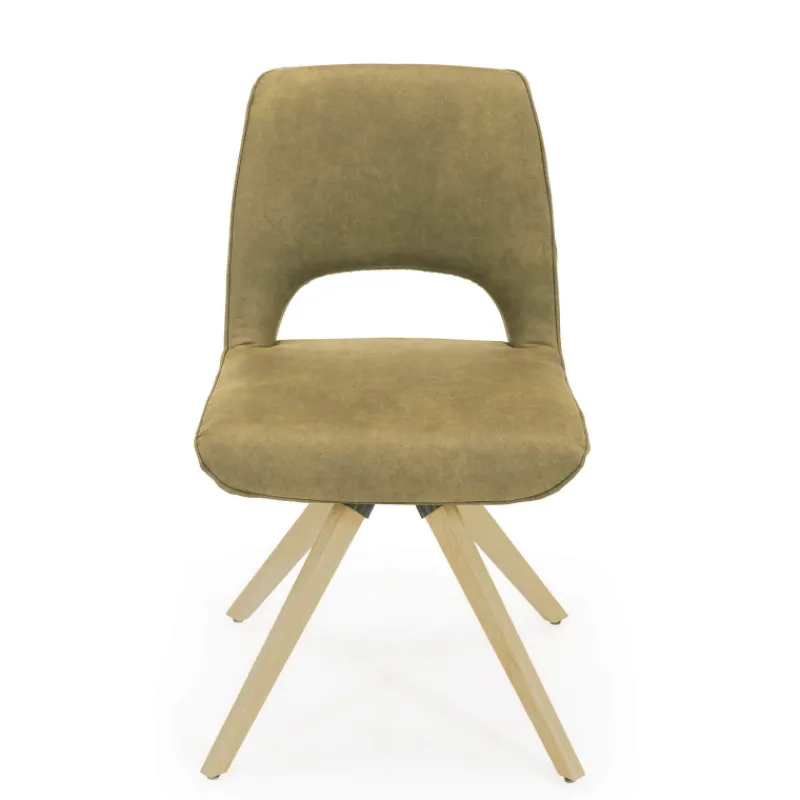 Hortense Chaise cocooning en tissu avec pieds en bois massif* Chaise De Salle à Manger|Chaise Salon