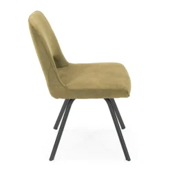 Hortense Chaise confortable en tissu avec pieds en métal* Chaise De Salle à Manger|Chaise De Bureau