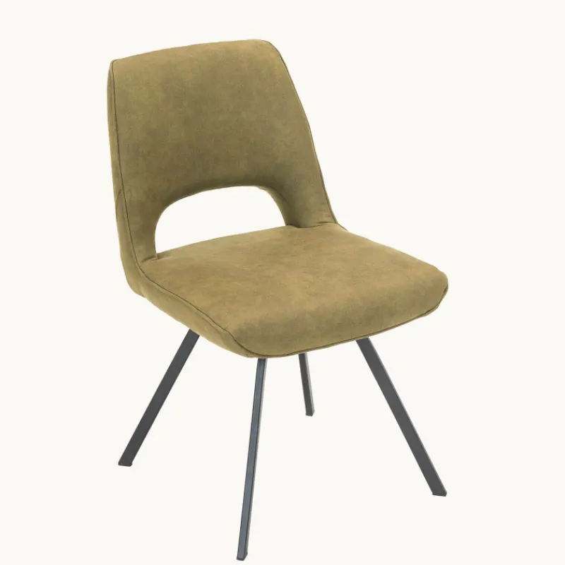 Hortense Chaise confortable en tissu avec pieds en métal* Chaise De Salle à Manger|Chaise De Bureau