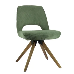Hortense Chaise pivotante en tissu avec pieds en bois* Chaise De Salle à Manger|Chaise De Bureau