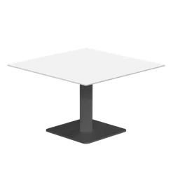 Cancio Ibero mini Table basse carrée en verre avec pied central* Table De Salon