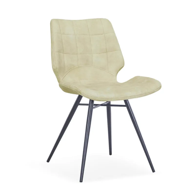 IbérisChaise design vintage rembourrée en velours* Chaise De Salle à Manger|Chaise Salon