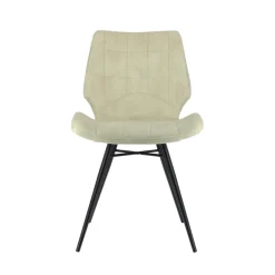 IbérisChaise design vintage rembourrée en velours* Chaise De Salle à Manger|Chaise Salon