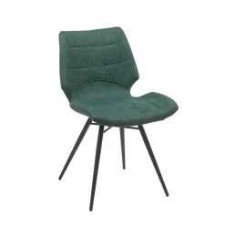 IbérisChaise design vintage rembourrée en tissu* Chaise De Salle à Manger|Chaise Salon