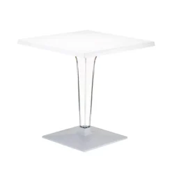 Ice Table carrée en polycarbonate et stratifié* Table De Cuisine|Table Pour Petit Espace