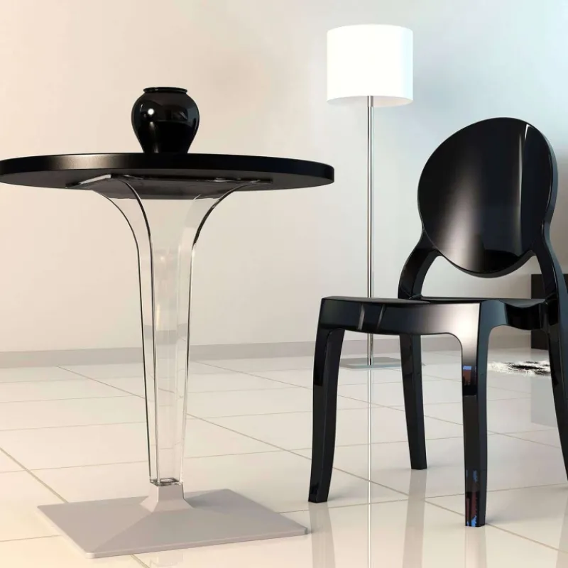 Ice Table design ronde en polycarbonate et stratifié* Table De Cuisine|Table Pour Petit Espace